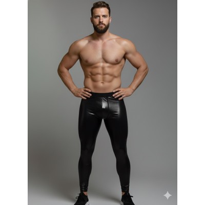 Erkekler İçin Metalik Tayt